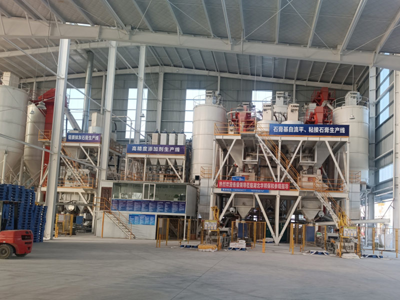 Gypsum based self leveling mortar production line