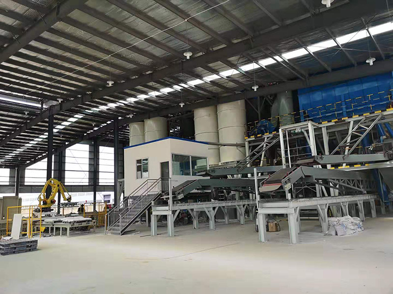 Self leveling production line